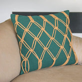 Capa de Almofada Trancelim Macramê