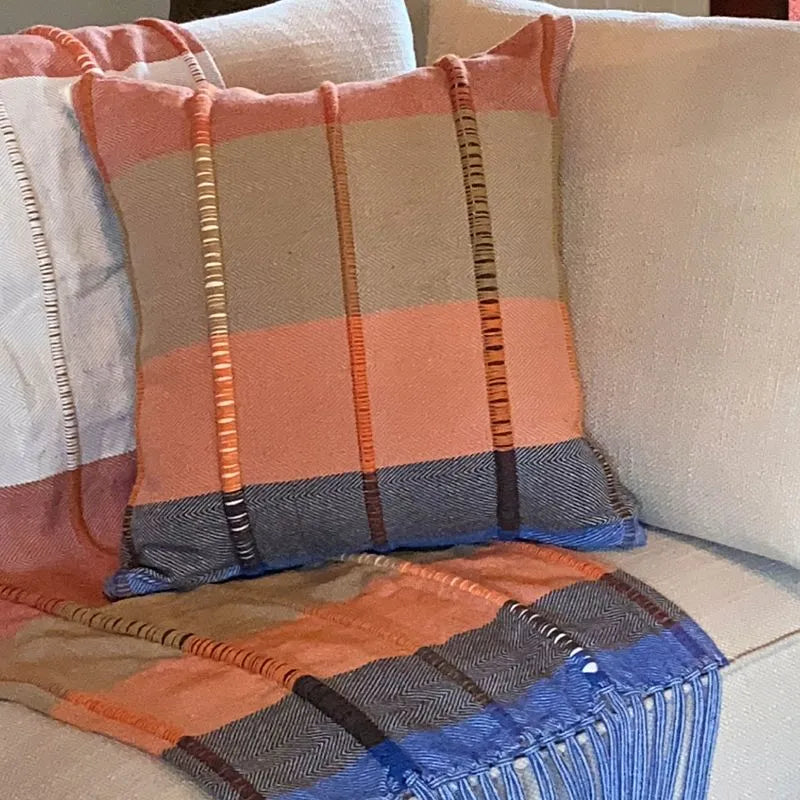 Capa  de Almofada Terra céu com Nervuras