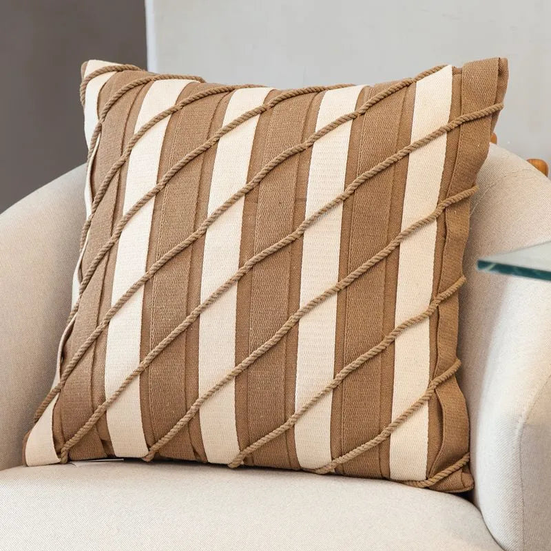 Capa de Almofada Faixa Diagonal
