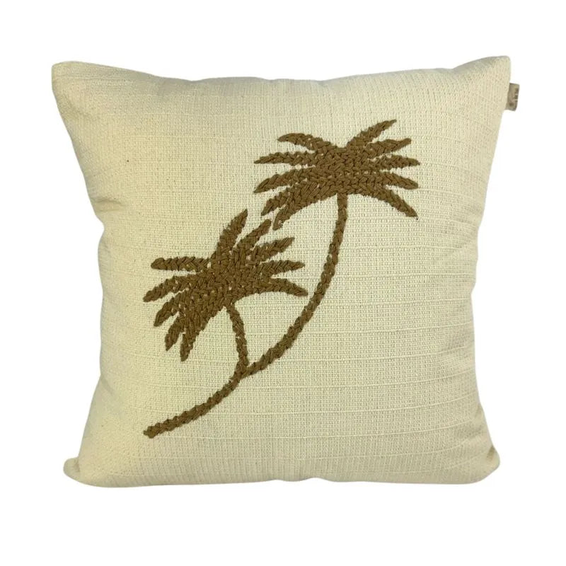Capa de Almofada (T) Coqueiro Bordado