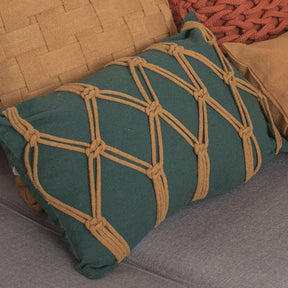 Capa de Almofada Trancelim Macramê