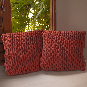 Capa de Almofada Ponto Crochê