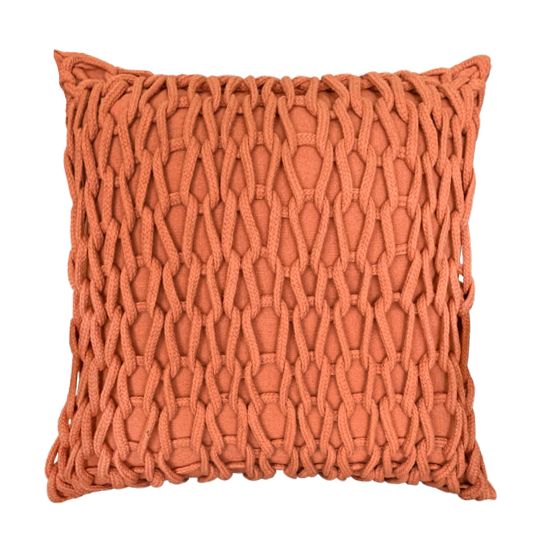Capa de Almofada Ponto Crochê