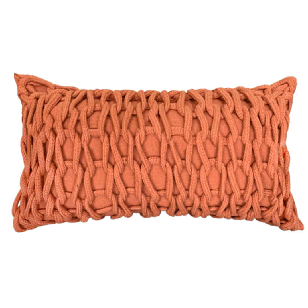 Capa de Almofada Ponto Crochê