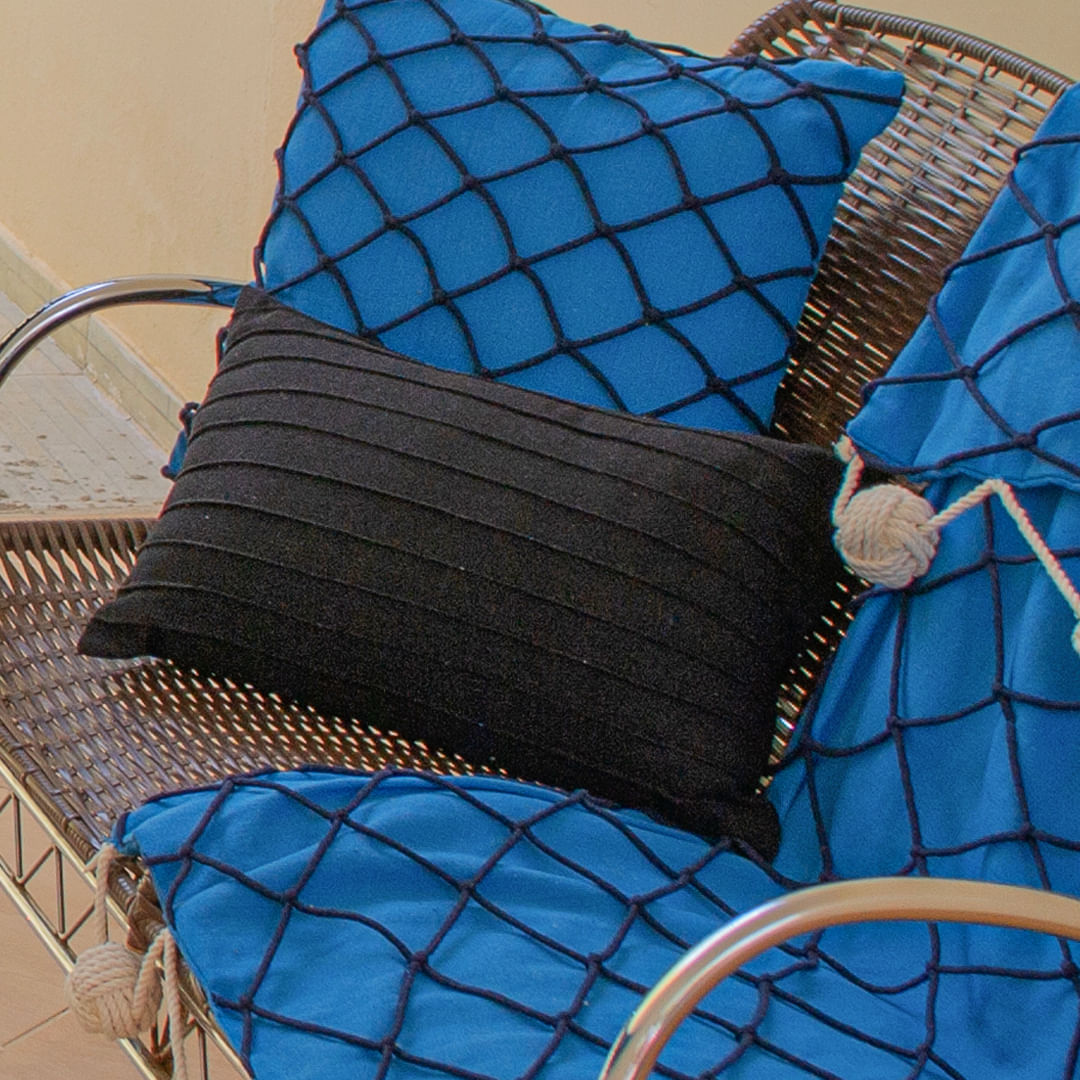 Capa de Almofada Drapeada