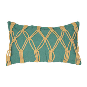 Capa de Almofada Trancelim Macramê