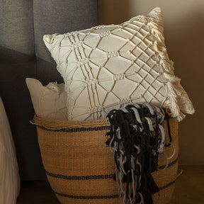 Capa de Almofada Mix Macramê