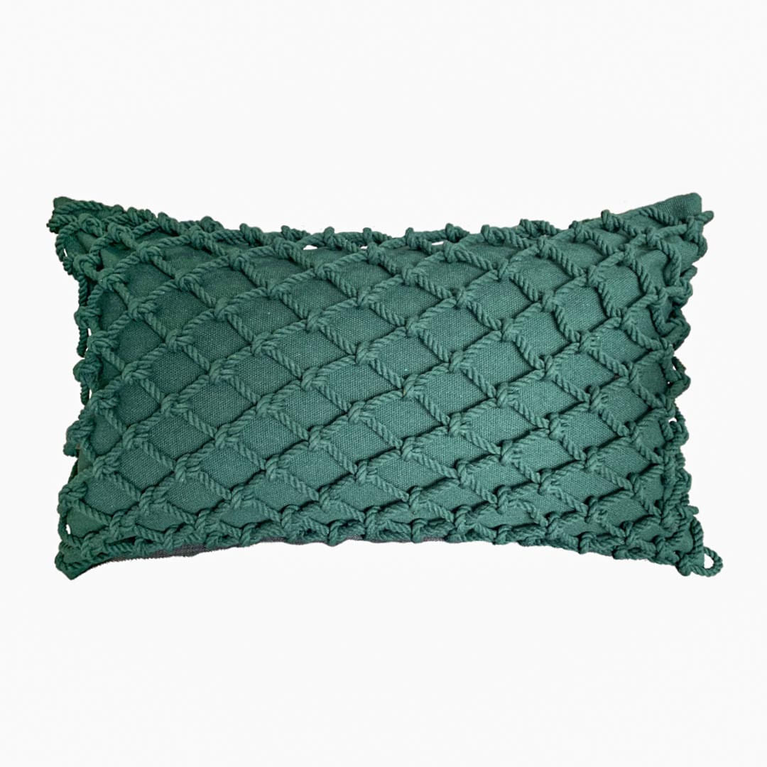 Capa de almofada Macramê com Corda