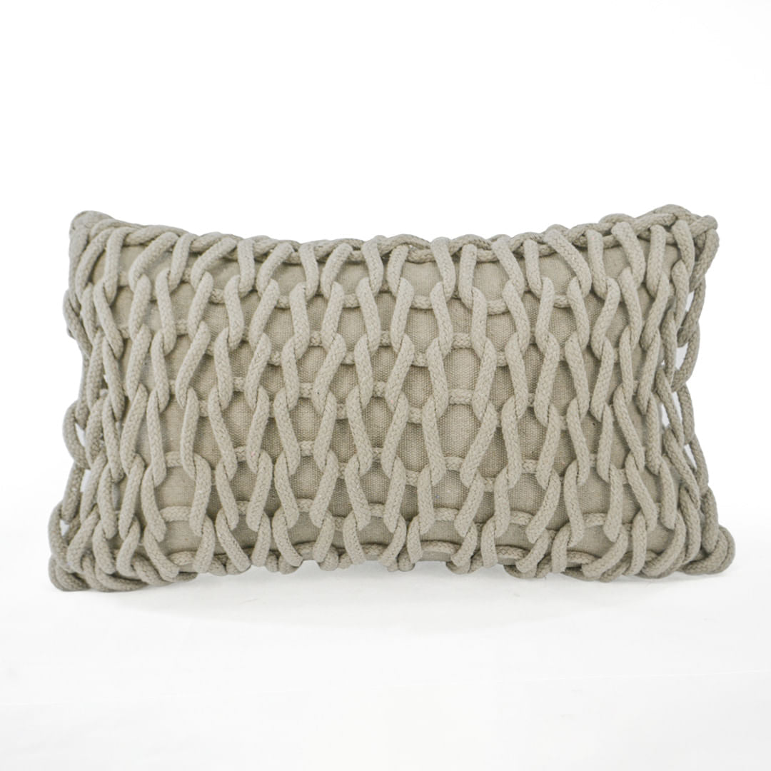 Capa de Almofada Ponto Crochê