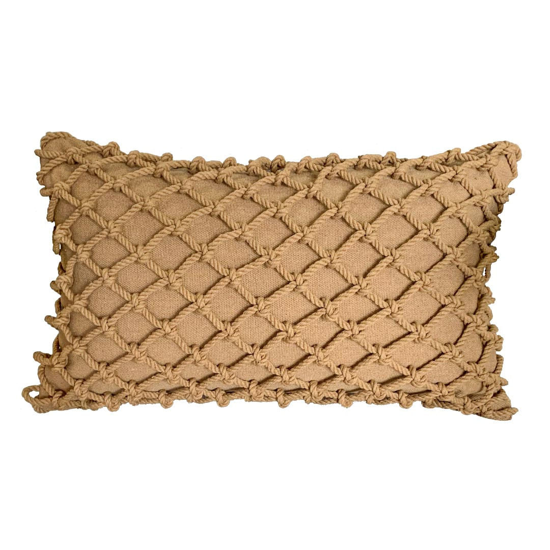 Capa de almofada Macramê com Corda