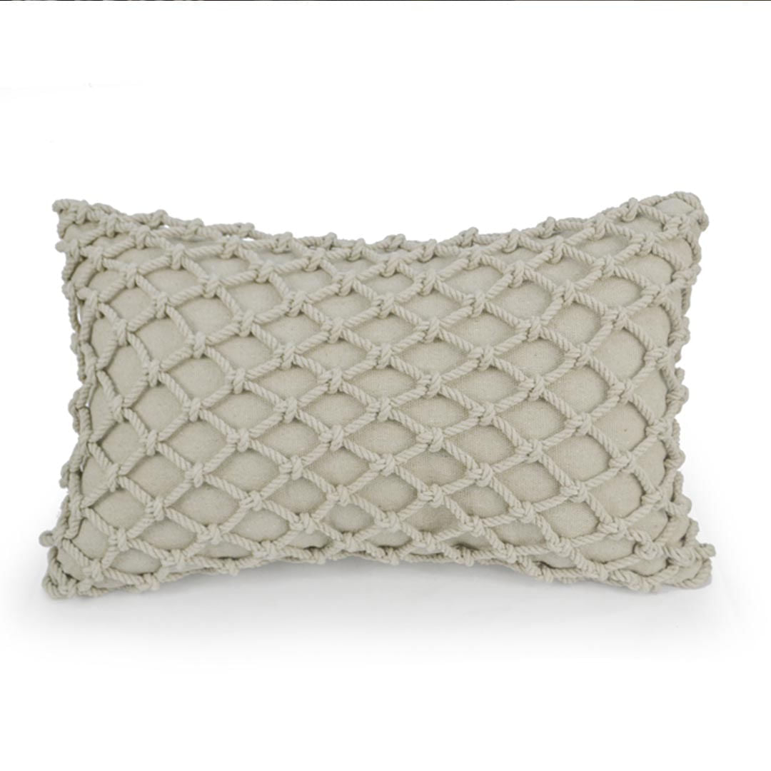 Capa de almofada Macramê com Corda