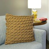 Capa de Almofada Ponto Crochê Corrente